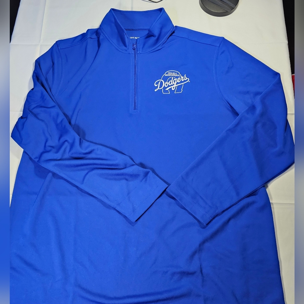 LA Dodgers Tequila Herradura Promo Quarter Zip Pullover Blue Port Authority 2XL